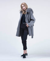 Cashmere Wool Fox Fur Coat - Women - UGG Specialist Australia
